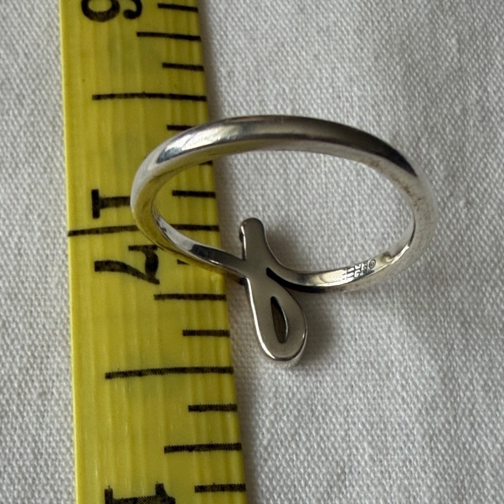James Avery Script Initial Ring - image 6